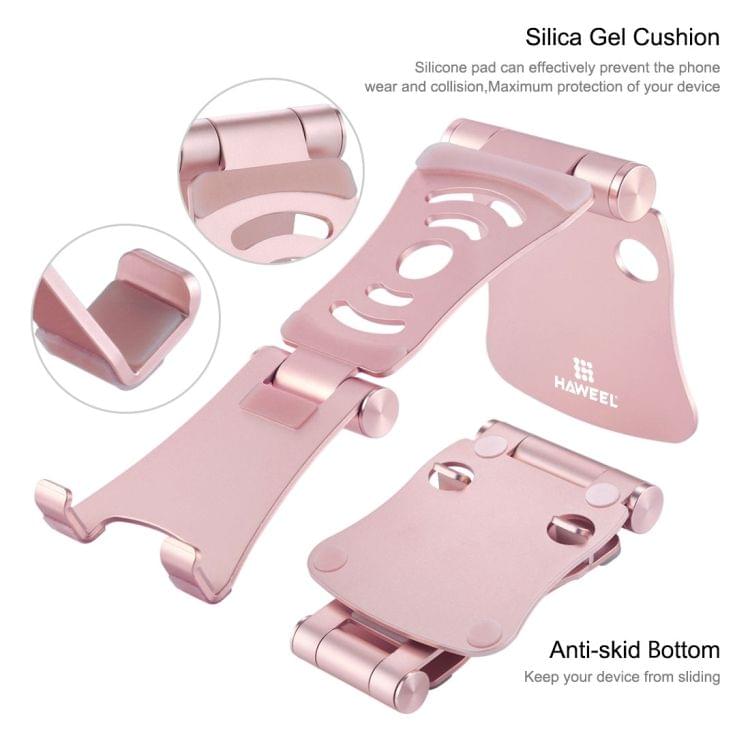 HAWEEL 360 Degree Rotation Foldable Adjustable Pivot Aluminium Desktop Holder