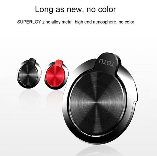 TOTUDESIGN Universal Zinc Alloy 360 Degree Rotating CD Texture Finger Spinner Ring Holder