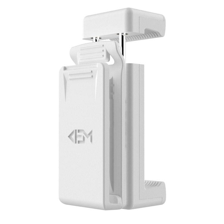 Universal Cell Phone Dropproof Adjustable Desk Stand Clip Bracket Holder for iPhone X & 8 Plus(White)