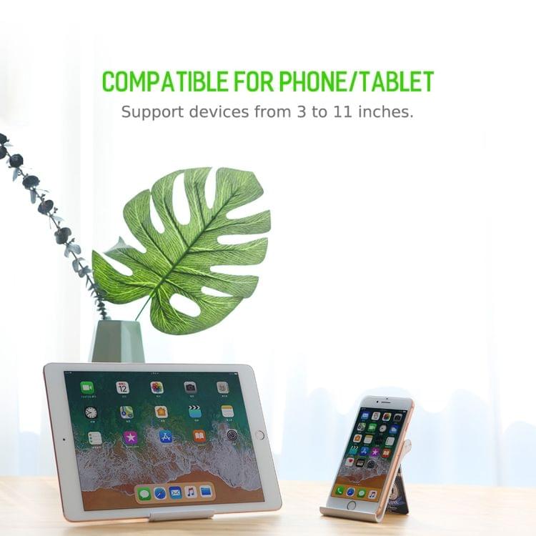 ROCK Adjustable 360 Degree Rotation ABS Stand Desktop Phone Tablet Holder