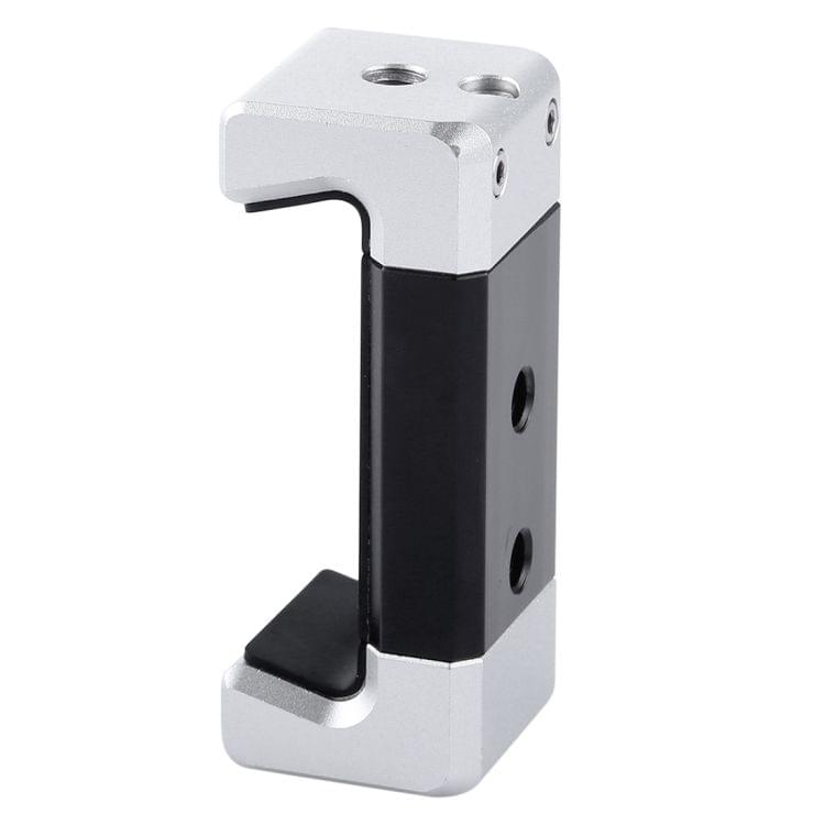 PULUZ Universal Phone Aluminum Alloy Clamp Holder Bracket with Cold Shoe