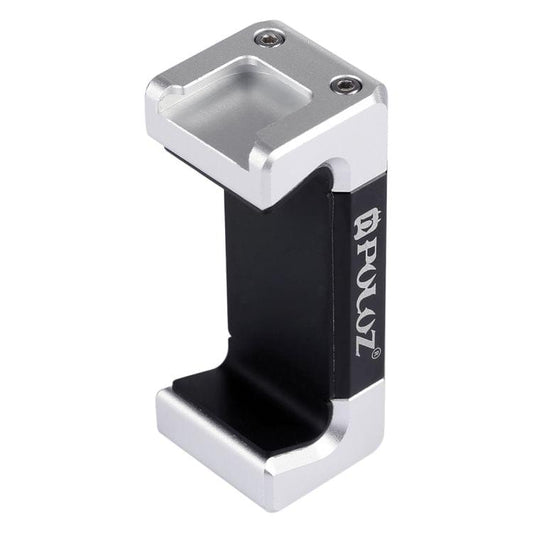 PULUZ Universal Phone Aluminum Alloy Clamp Holder Bracket with Cold Shoe