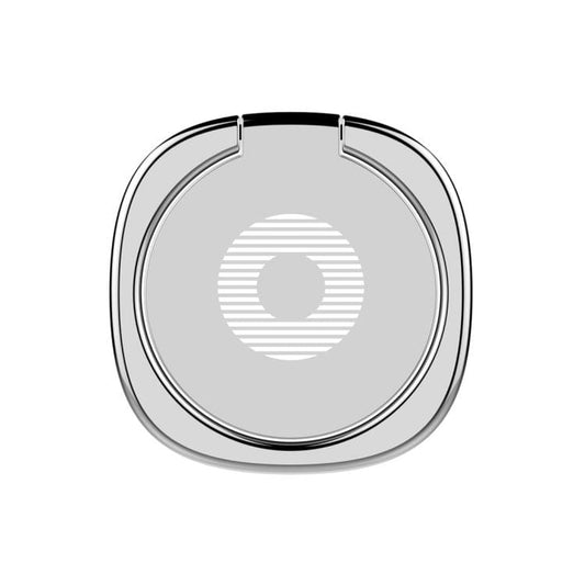 2Pcs Baseus Universal 360 Degrees Rotatable Privity Metal Ring Holder Bracket for iPhone, Samsung, HTC, LG, Huawei, Xiaomi, vivo, OPPO, Meizu Mobile Phones or Tablets, Built in Iron Sheet, Support Magnets(Silver)