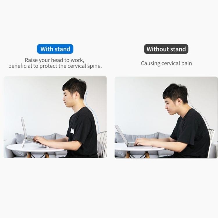 ROCK Mini Ultrathin Portable Foldable Design Laptop Bracket Stand (Black)
