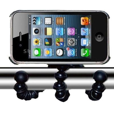 iPhone 4 & 4S Climbpod flexible stand/tripod in Black(Black)