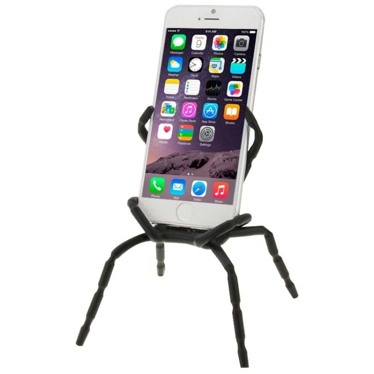 Flexible Universal Spider Car Grip Mobile Phone Holder for iPhone, Galaxy, Huawei, Xiaomi, LG, HTC and Other Smart Phones(Black)