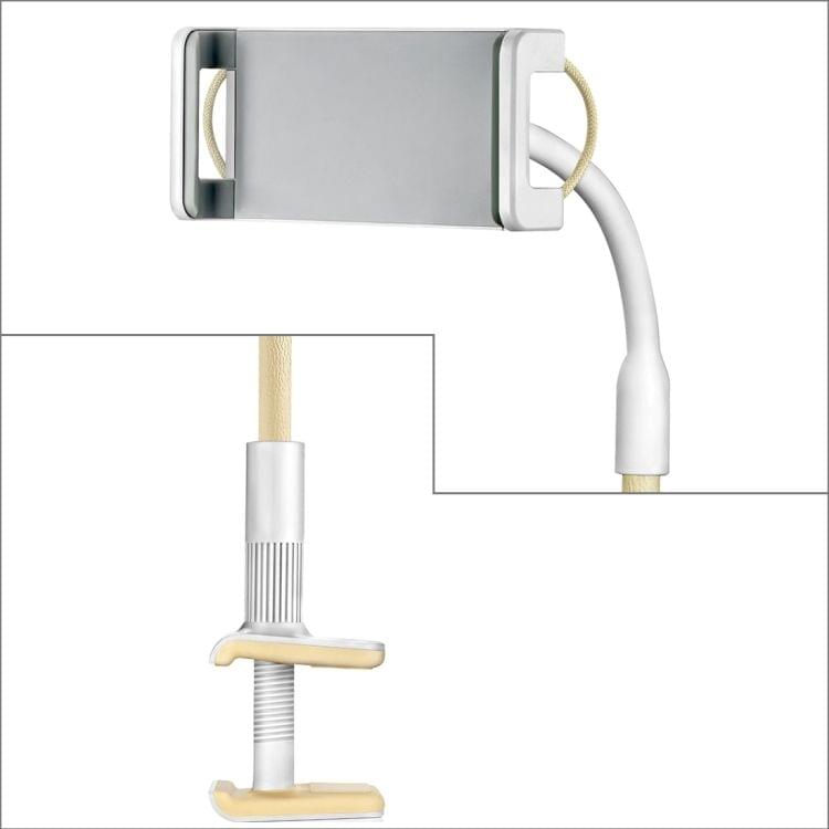 Mandala II Universal Multifunctional Flexible Long Arm Lazy Clamp Clip Bracket Desktop Headboard Holder for 4-12.9 inch Smartphone / Tablet PC, Max Length: 100cm(Yellow)