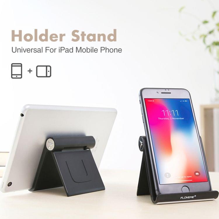 FLOVEME 0-100 Degree Swivel Adjustable ABS Stand Desktop Phone Holder