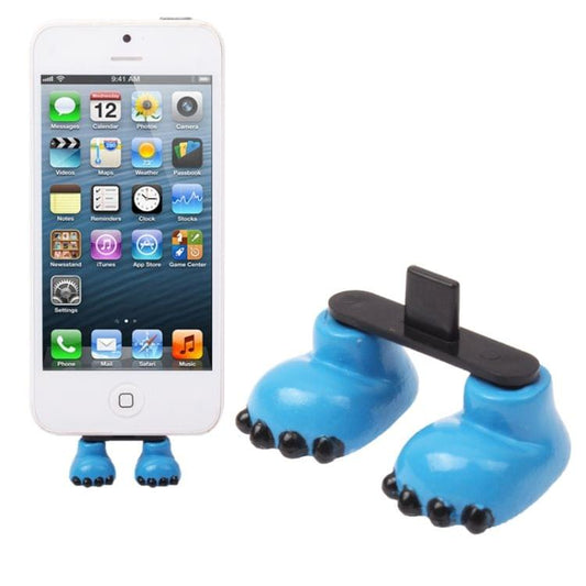 Lovely Mini Shoes Feet Charging Interface Anti Dust Plug Stopper for iPhone 5 (Blue)