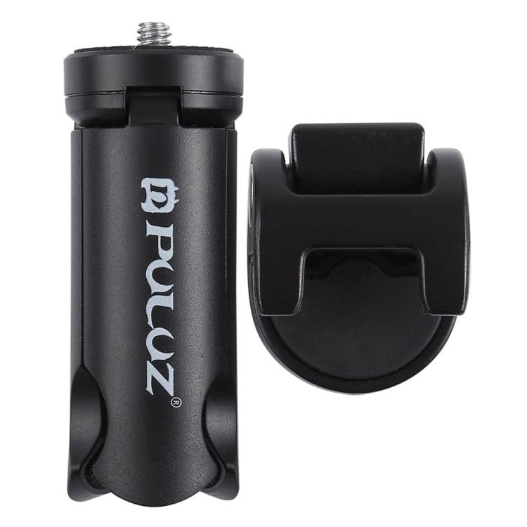 PULUZ  Folding Plastic Tripod + Phone Mount Metal Clamp for GoPro HERO Action Cameras and Cell Phones