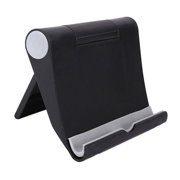 Universal Foldable Multi-function Rotating Tablet PC Mobile Phone Desktop Bracket Lazy Man Holder(Black)