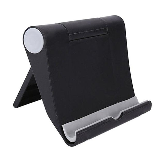 Universal Foldable Multi-function Rotating Tablet PC Mobile Phone Desktop Bracket Lazy Man Holder(Black)