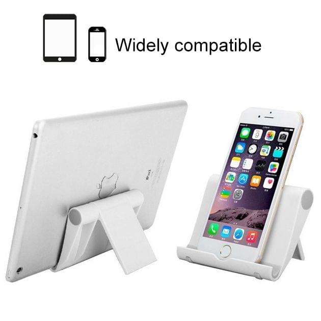 Universal Foldable Multi-function Rotating Tablet PC Mobile Phone Desktop Bracket Lazy Man Holder(Black)