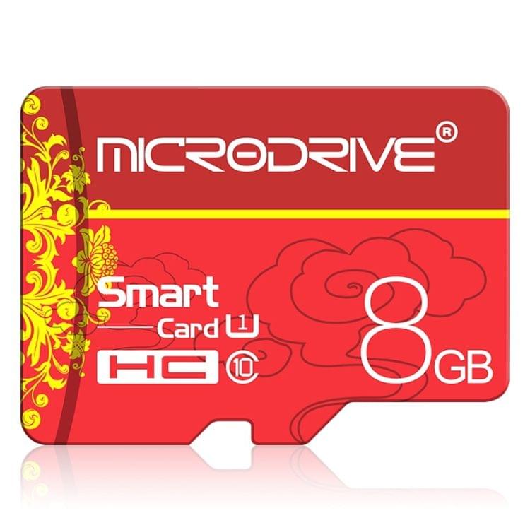 MICRODRIVE 8GB U1 Red TF(Micro SD) Memory Card