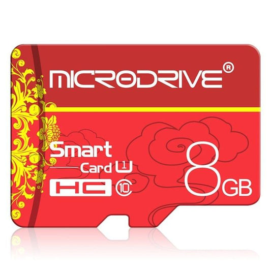 MICRODRIVE 8GB U1 Red TF(Micro SD) Memory Card