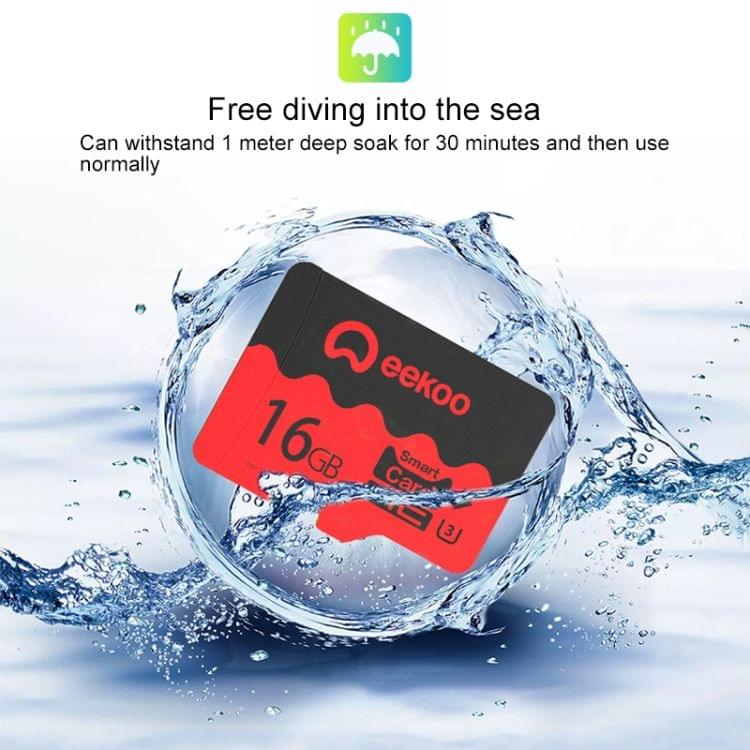 eekoo 16GB U3 TF(Micro SD) Memory Card, Minimum Write Speed: 30MB / s, Flagship Version