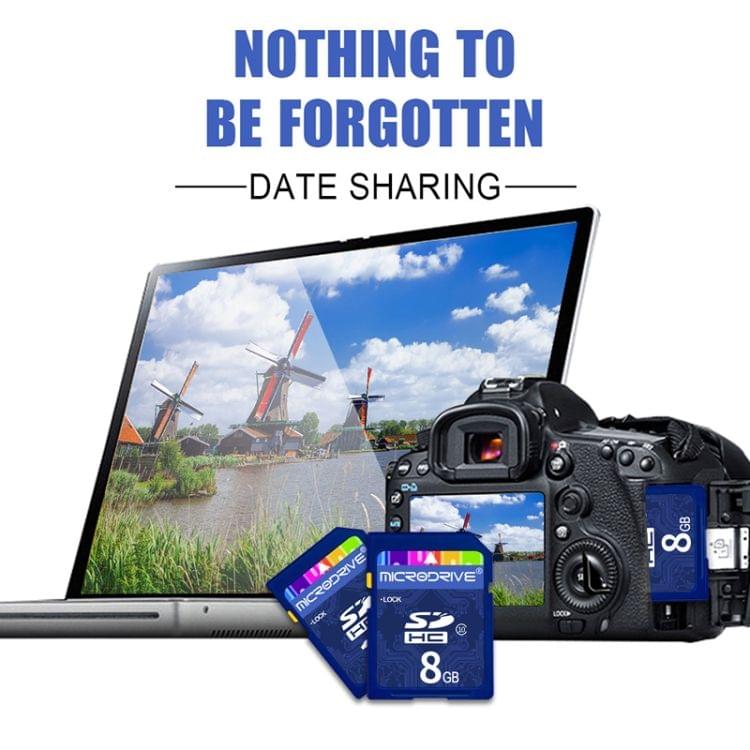 Microdrive 8GB High Speed Class 10 SD Memory Card for All Digital Devices with SD Card Slot