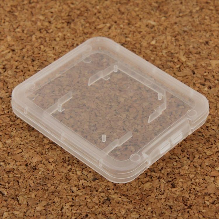 100Pcs Transparent Plastic Storage Card Box for Secure Digital Memory Card / SD Card