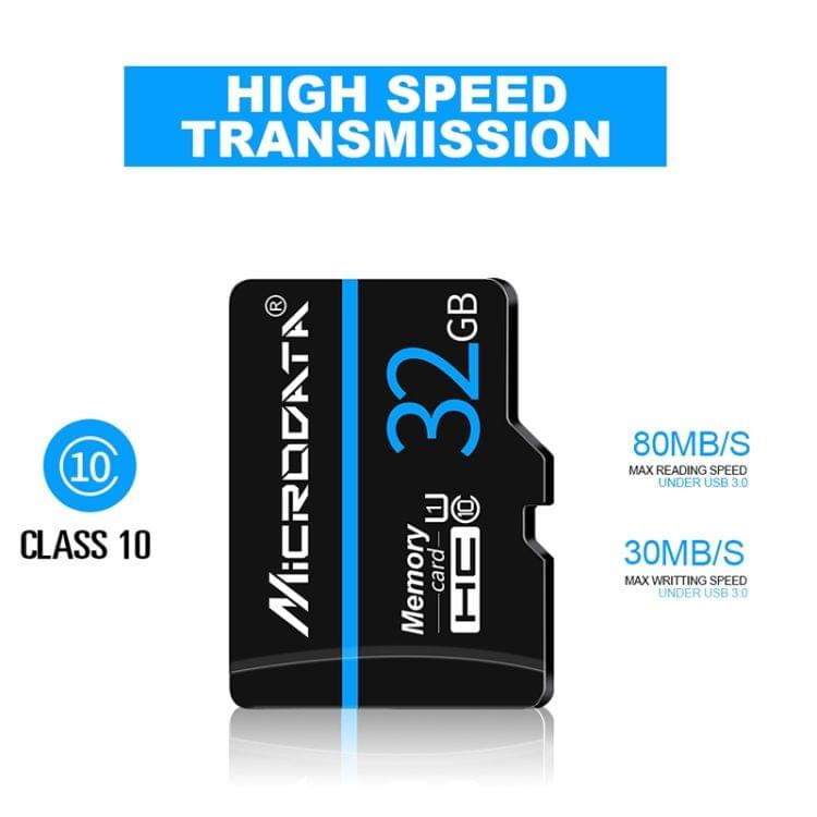 MICRODATA 8GB U1 Blue Line and Black TF(Micro SD) Memory Card