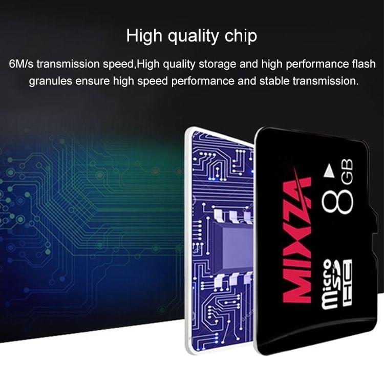 MIXZA 8GB High Speed Class10 Black TF(Micro SD) Memory Card