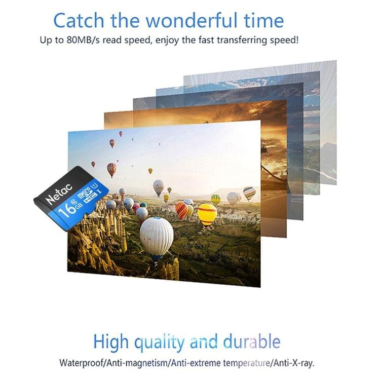 Netac P500 16GB Class10 Micro SD(TF) Memory Card