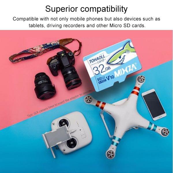 MIXZA 32GB High Speed Class10 Ocean TF(Micro SD) Memory Card