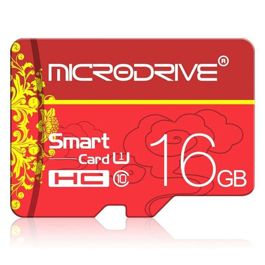 MICRODRIVE 16GB U1 Red TF(Micro SD) Memory Card