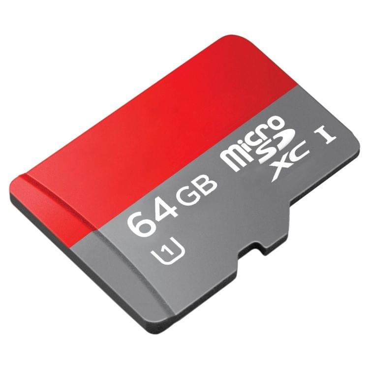 64GB High Speed Class 10 TF/Micro SDHC UHS-1(U1) Memory Card, Write: 15mb/s, Read: 30mb/s  (100% Real Capacity)(Black)