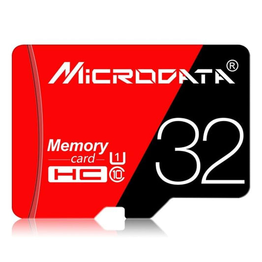 MICRODATA 32GB High Speed U1 Red and Black TF(Micro SD) Memory Card