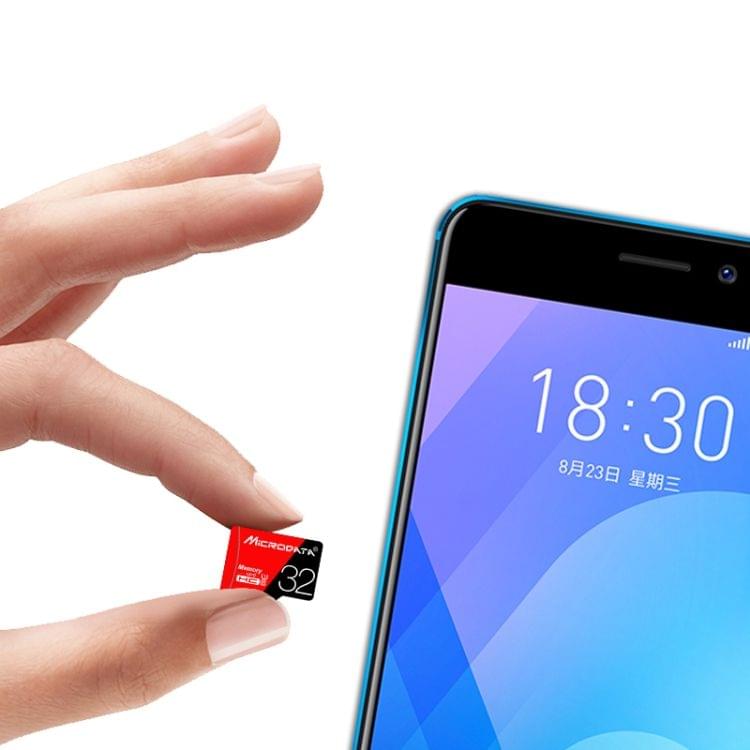 MICRODATA 32GB High Speed U1 Red and Black TF(Micro SD) Memory Card
