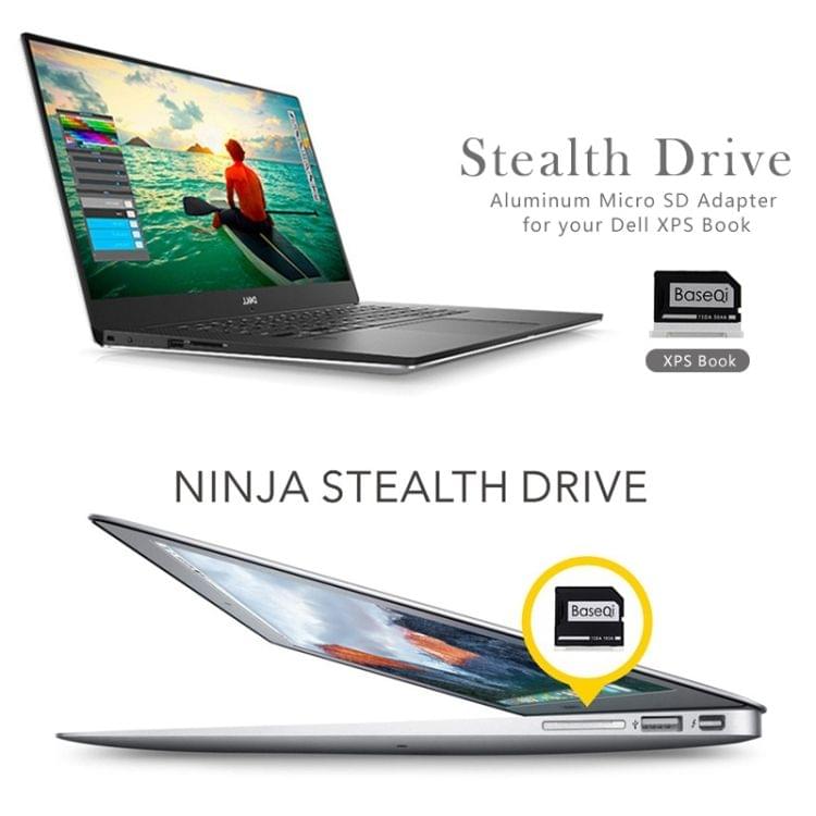 BASEQI Hidden Aluminum Alloy High Speed SD Card Case for Dell Precision M5510 Laptop