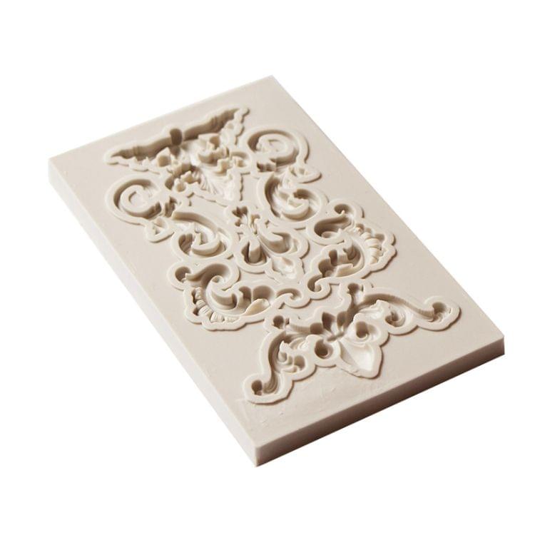 2 PCS Border Silicone Mold Fondant Mold Cake Decorating Tools Chocolate Mold(Grey)