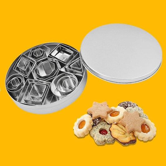 24 PCS / Set Stainless Steel DIY Cookie Biscuits Molds Geometry Baking Tools (Octagon)