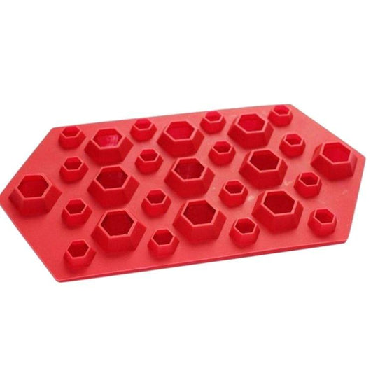 3D Diamonds Gem Cool Ice Cube Chocolate Soap Tray Mold Silicone Ice Cube Mold Maker Moulds, Random Color Delivery