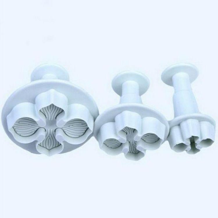 6 PCS Silicone Hydrangea Fondant Cake Decorating Flower Blossom Mold(3 PCS Hydrangea)