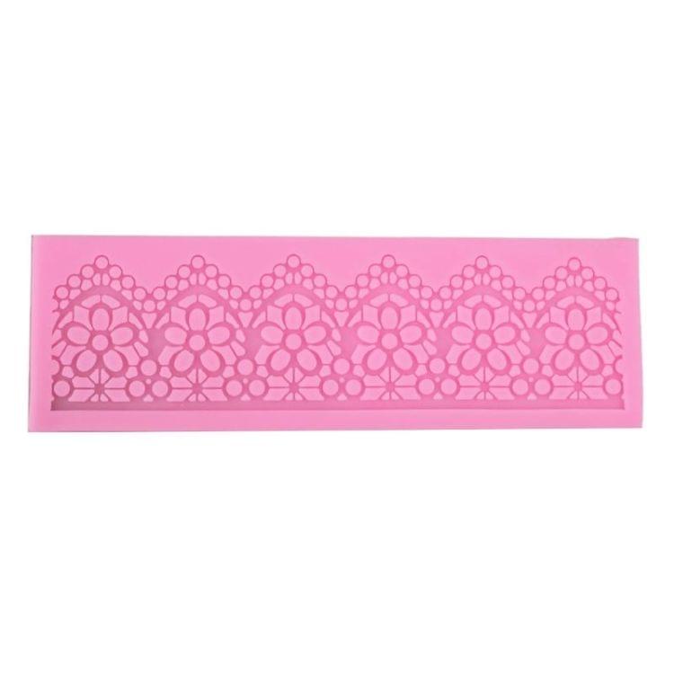 2 PCS DIY Baking Tools Lace Silicone Moulds Fondant Cake Surrounding Decoration Tools Chocolate Mould