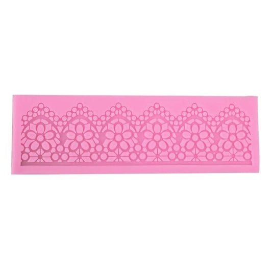 2 PCS DIY Baking Tools Lace Silicone Moulds Fondant Cake Surrounding Decoration Tools Chocolate Mould