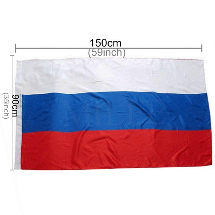 Polyester Material Russian Flag, Size: 150*90cm