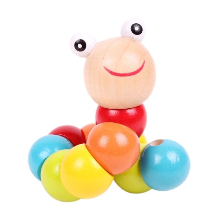 Wooden Insects Toy DIY Educational  Toy Colored Insects Baby Kid Education Toy