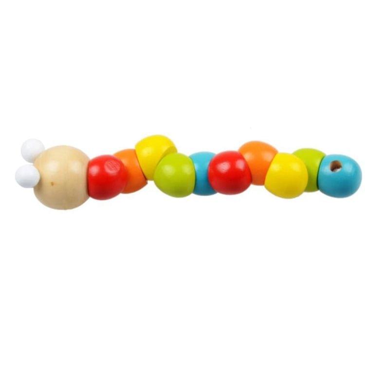 Wooden Insects Toy DIY Educational  Toy Colored Insects Baby Kid Education Toy