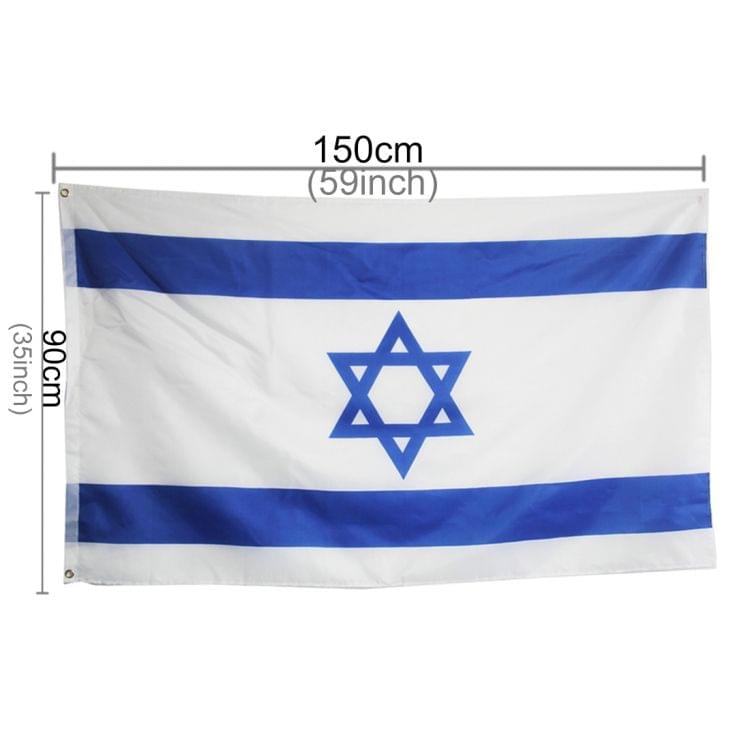 Polyester Material Israel Flag, Size: 150*90cm