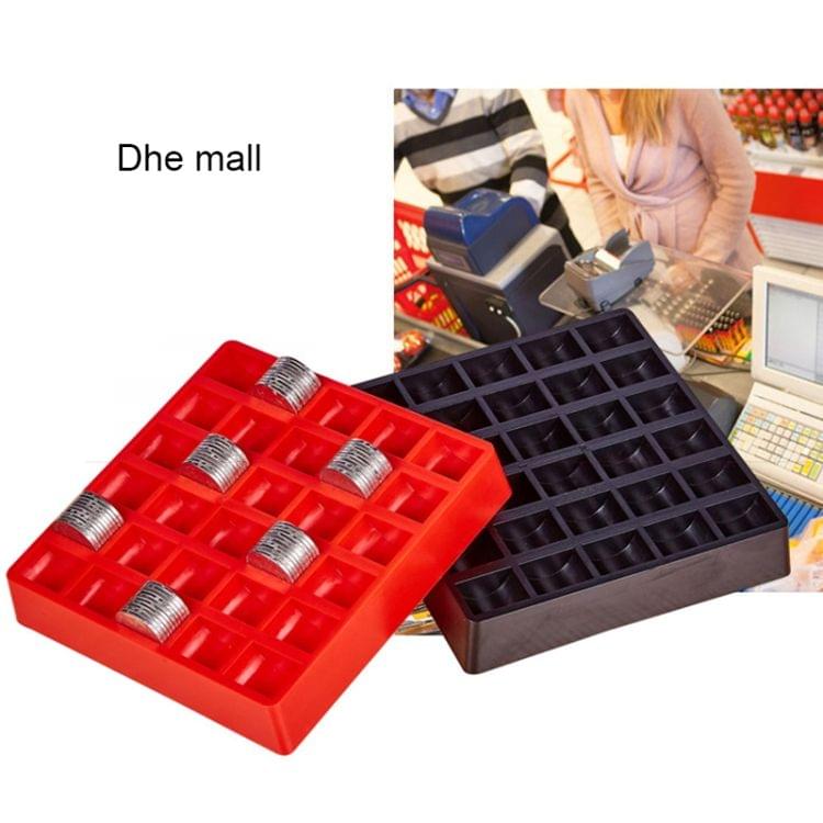 300 PCS Overlap Coins Game Coin Plastic Storage Box(Red)