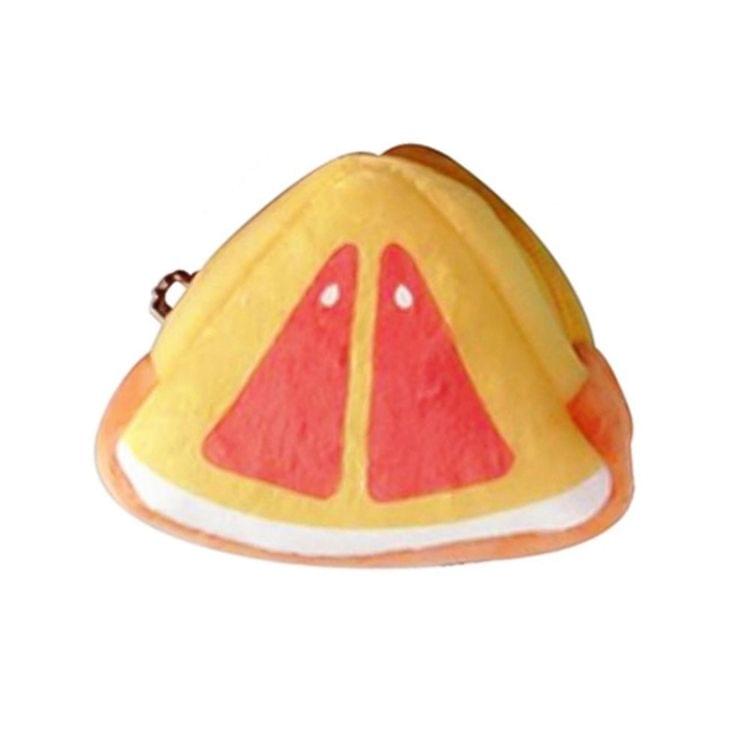 Cute Fruit Wallet Gift Plush Coin Purse Female Bag(watermelon)