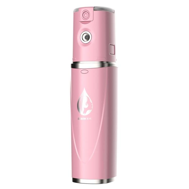 LSHOW YJK009 DC 5V 1A Hand-held Skin Care Water Atomizer Nano Sprayer Water Supplementary Instrument, Water Tank Capacity: 6ml(Pink)