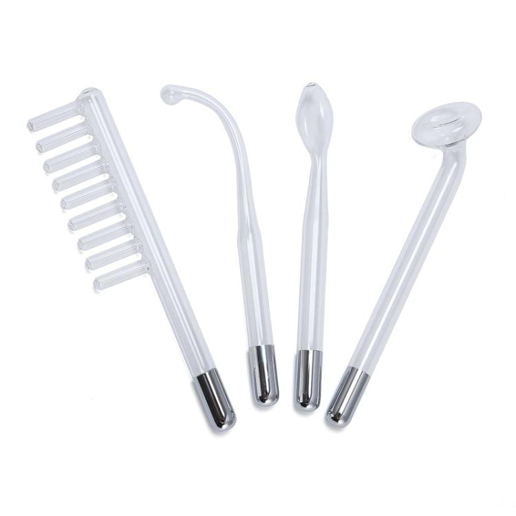 Replacement Electrotherapy Wand Glass Tube High Frequency Bactericidal Tag Spot Acne Remover Hair Facial Body Spa Beauty Care(EU Plug)