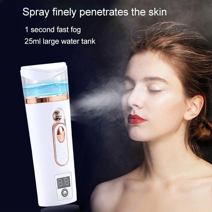 Nano Beauty Facial Sprayer Moisturizing Face Steaming Device, Capacity: 30ml (Pink)