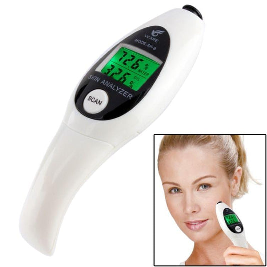 Mini Portable Skin Humidity / Oiliness Analyzer(White)