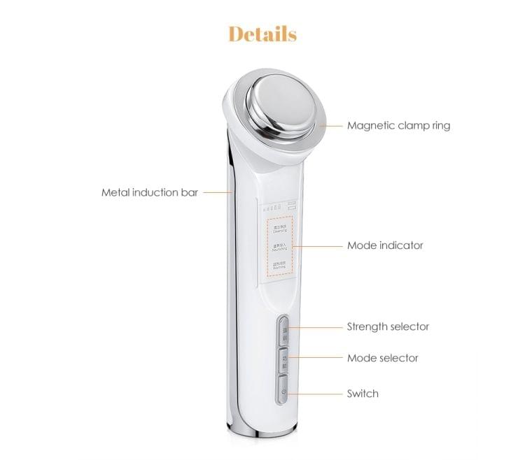 KD9960 Ion Beauty Introduction Instrument Face Cleansing Massager Skin Rejuvenation Thermostat Deep Clean Acne Therapy