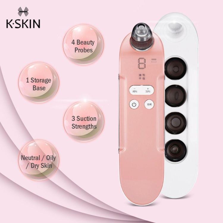 K-SKIN KD803A 3 Level Intensity Blackhead Removal Pore Cleaner Suction Rechargeable Black Spot Cleaner Facial Cleaning Machine