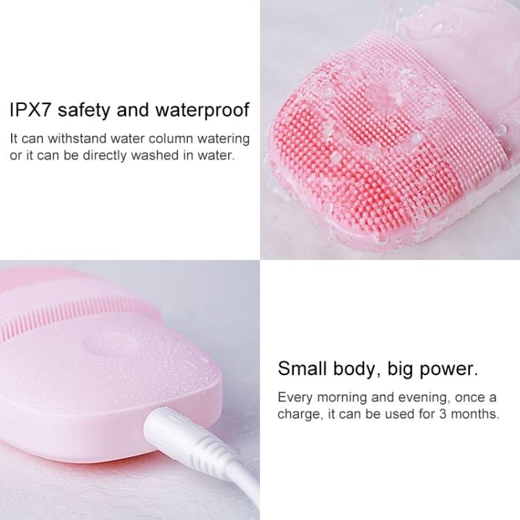 Original Xiaomi inFace Face Skin Care Acoustic Wave Electric Facial Cleaner (Pink)
